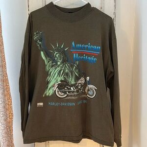 Harley Davidson American Heritage Crewneck Long sleeve men’s size large vintage